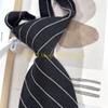 49MD Student Pre Tied Neck Ties Preepy Look Pretty Striped Tie Cravat Necktie Vintage Neck Wear Accessories