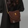 Bucket Bag 2025 New Autumn Winter Genuine Leather Women's Bag High-end Feel Single Shoulder Large Capacity Handbag Crossbody Bag Tote Bag
