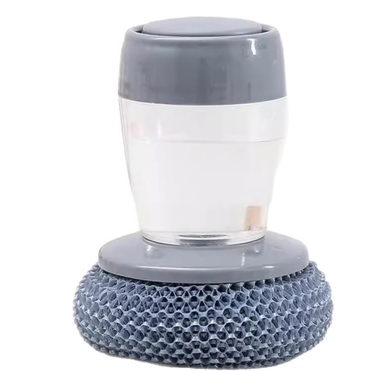 0.01 Offer: Automatic Liquid Dispensing Dishwashing Brush - Press-Type Pot Brush for Easy Cleaning