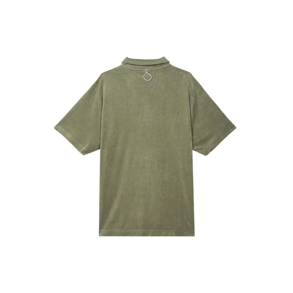 Nike Embroidered Logo Print Short Sleeve Polo Shirt Men Tops Olive-Green FN0465-222