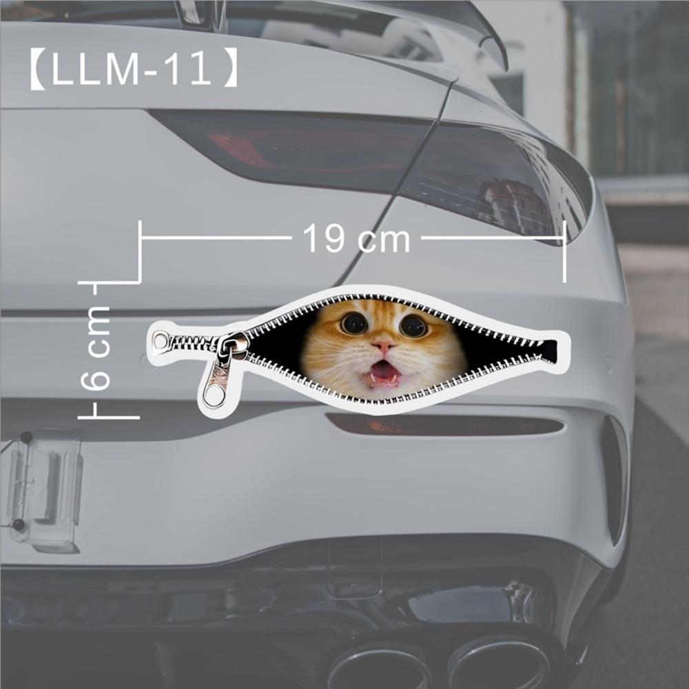 Scratch Covering Car Stickers Creative Car Decorative Sticker New Zipper Stickers  Car Window Glass