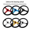 330mm 13inch PU Racing Steering Wheel 6-Bolt 70mm PCD Deep Dish Lightweight Sport Drift Steering Wheel for Tuning Car Universal