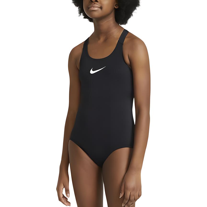 

Nike Swim Essential One-Piece Swimsuit Kids swimwear Black White DH9992-010 XS