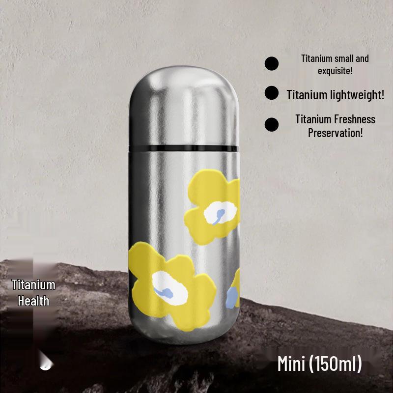 2026 Pure Titanium Mini Thermos Cup: High-Value, Portable Pocket Travel Cup 150ml