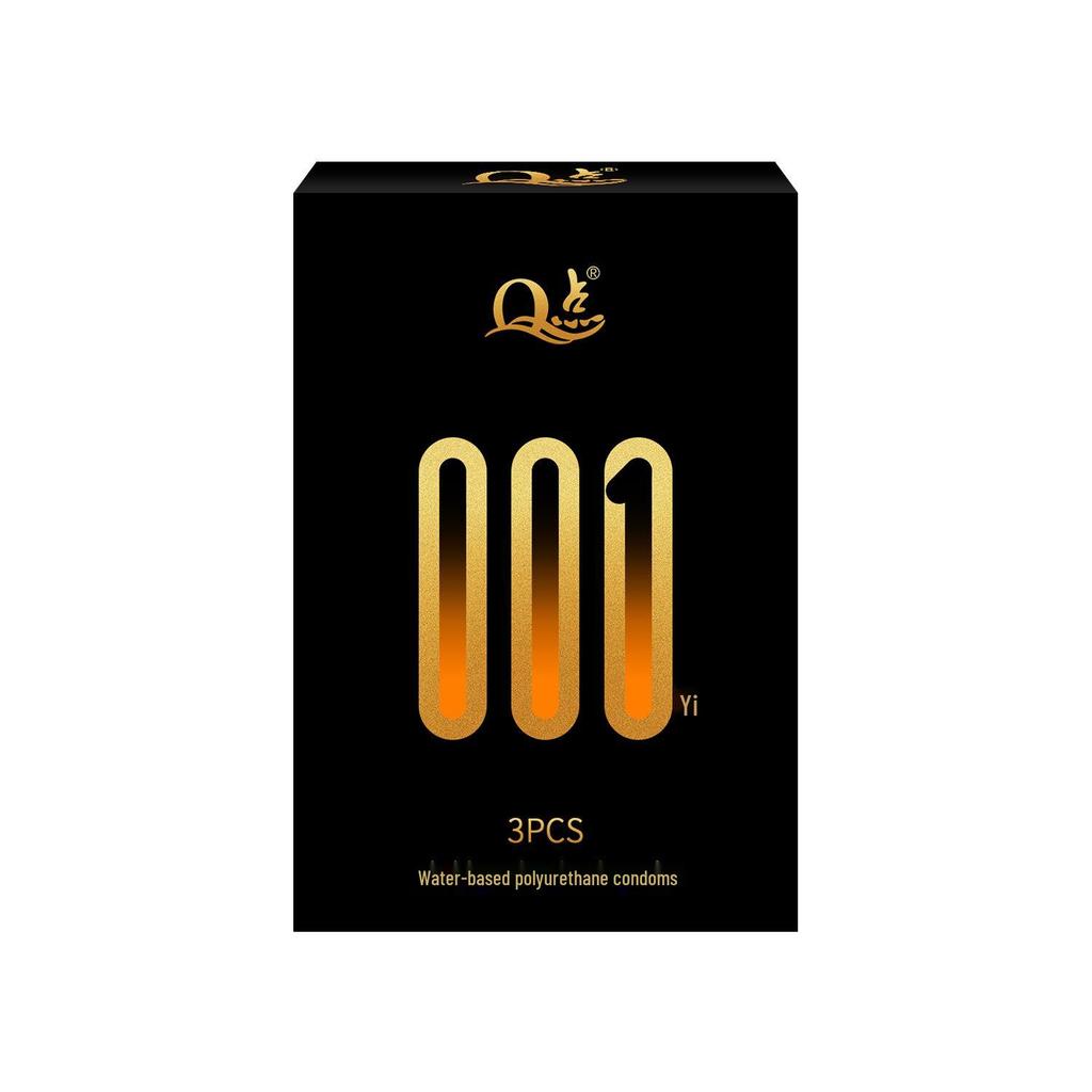 Q-point Hyaluronic Acid 001 Large Particle Delay Condoms - Long-lasting Contraceptives for Adults