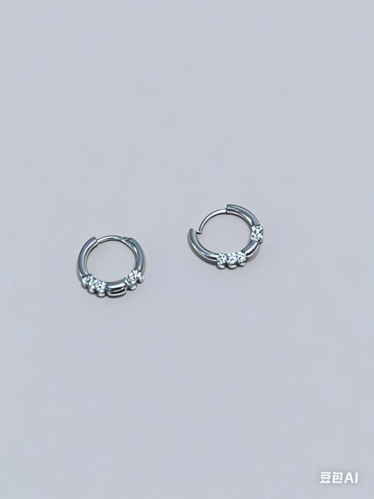 Earrings Men's High-end Sense of Color Zircon Ear Buckles Earrings Niche Design Sense Unique Light Luxury Simple Earrings Women 2026