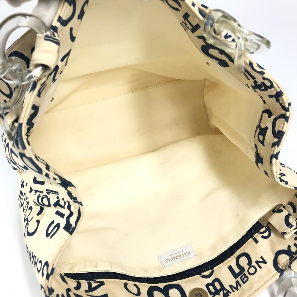 CHANEL By The Sea Line CC CC Mark logo Shoulder Bag Plastic Chain Bag Tote Bag