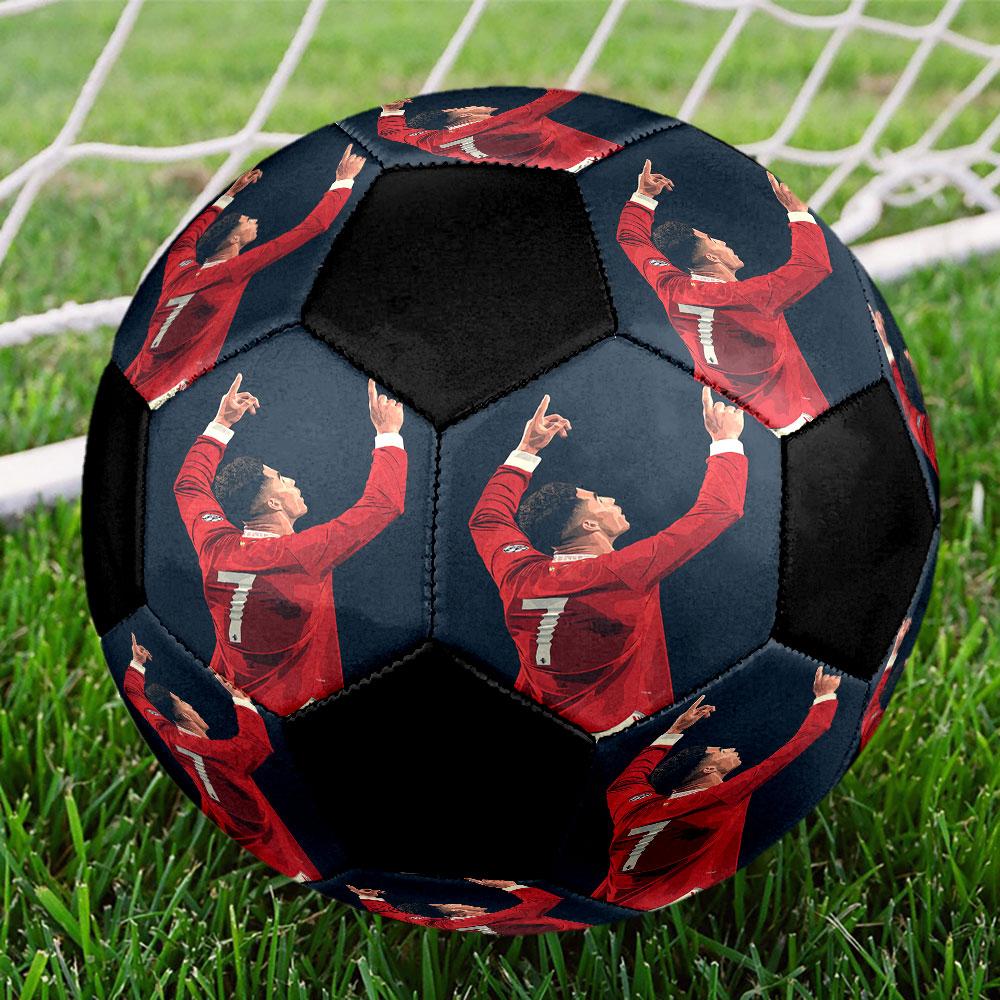 Storlek 5 Tryckt Fotboll Tålig Utomhusträning Fotboll