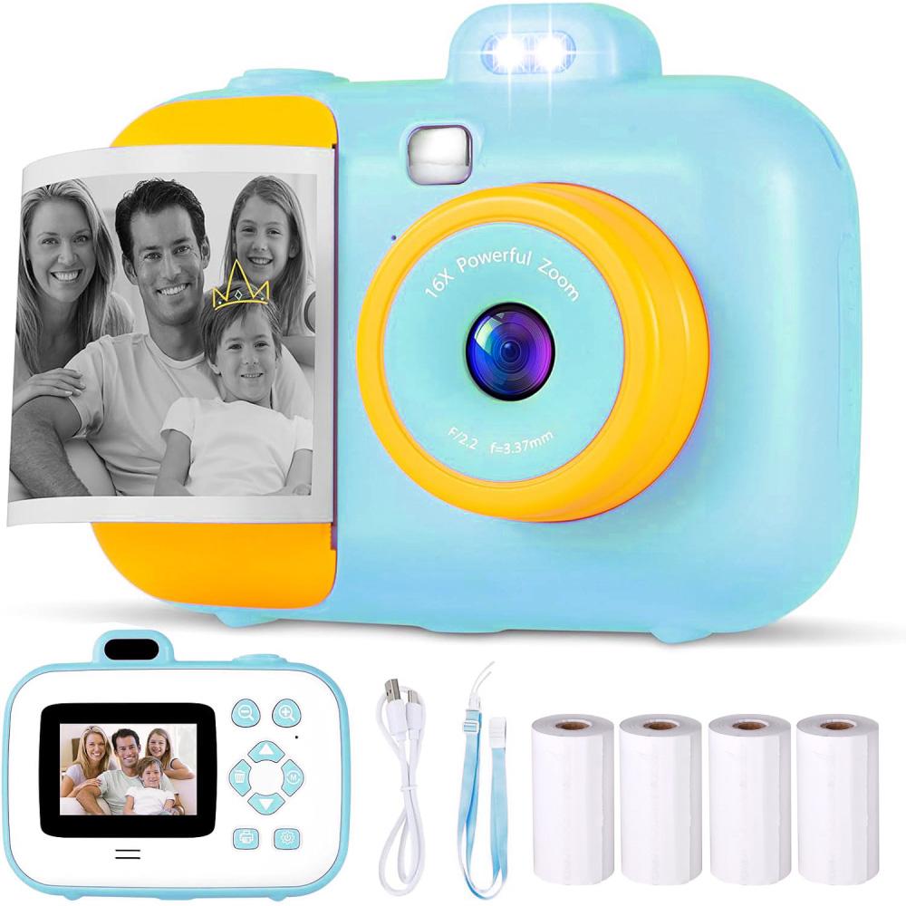 

Мгновенная фотокамера Детская камера Фотографии для детей с термопечатью Бумага Игрушки для девочек Подарочные 2.7k Фотокамеры