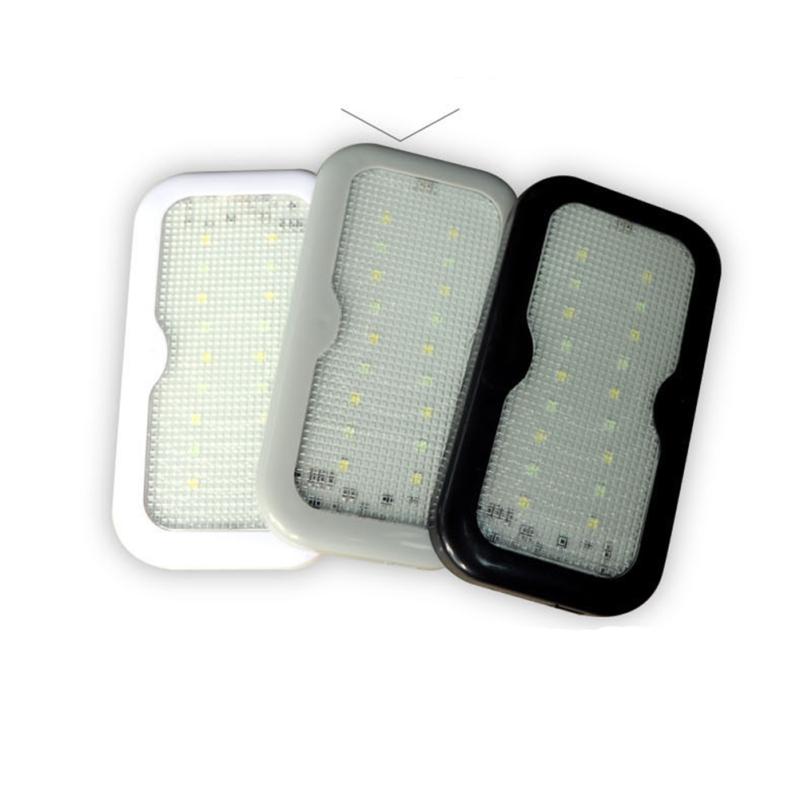 

Car Ceiling Roof Lights Led Interior Reading Light Illuminator Car USB Rechargeable Light No Damage Gray shell