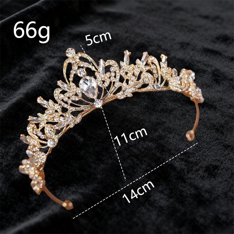 Children's Crystal Crown Headband: Elegant Princess Performance Hairpiece for Girls