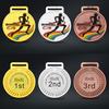 Marathon Gold Winner Award Medals With Neck Ribbon 3D Running Runner 1St 2Nd Trophy Various Sport Souvenir Prize Gift Customized