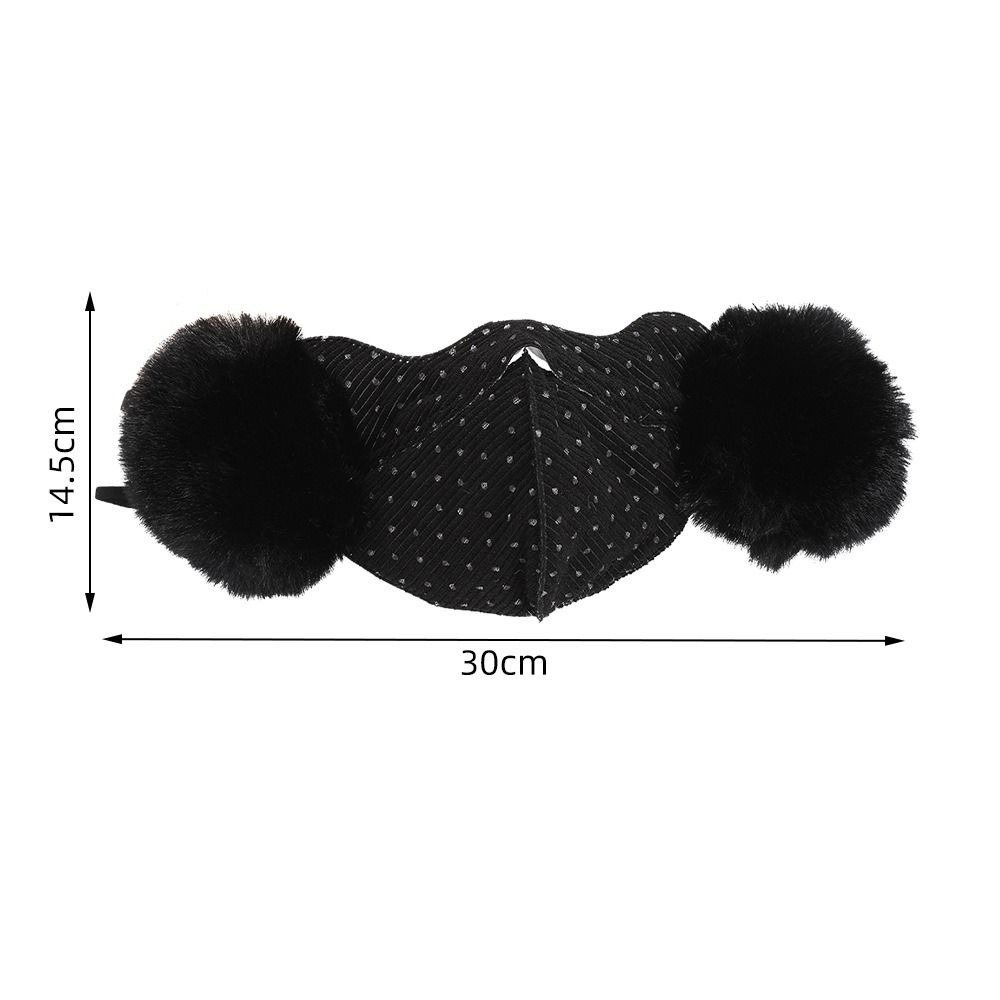 Windproof Fleece Winter Mask Autumn Winter Cycling Earflap Simple Thermal Earmuffs Mask