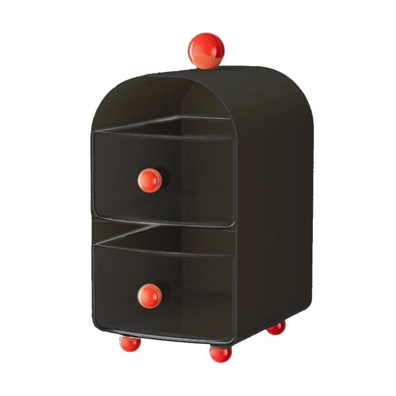 Contemporary Plastic Desktop Coffee Organiser Corner Teas Bag Holder Office Table Drawer Storage Box with Compartments