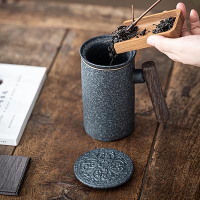 Mug With Lid and Tea Drain Mug for Coffee Business Gift Teaware Cafes Coffe Ceramic Cup Aesthetic Coffee Cups Personalized Gifts