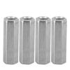 10pcs Straight Fitting Hex Coupling Nut Zinc Plated Hexagonal Sleeve Nut  For Machinery Industry