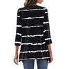 3/4 Sleeve Tunic Tops For Women Printed Daily Weekend Loose Fit  Fashion Basic Round Neck T Shirt
