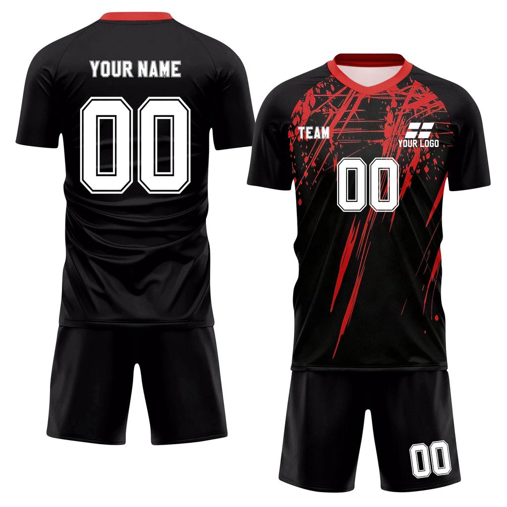Personalised Shirts Kit Mens Girls With Name Number Custom Football Jerseys For Boys Training Suit