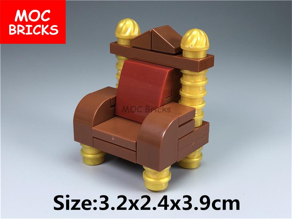 MOC Blocks Sofa Home Furniture Chair Desk City Model Learning Construction Bricks Figures DO IT YOURSELF Toy Ideal For Children Gift Idea