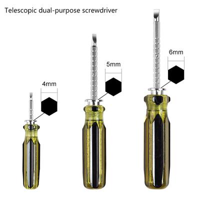 Τηλεσκοπικό Κατσαβίδι Διπλής Κεφαλής Μυτερό Σταυροκατσάβιδο με Ισχυρή Μαγνητική Καστάνια