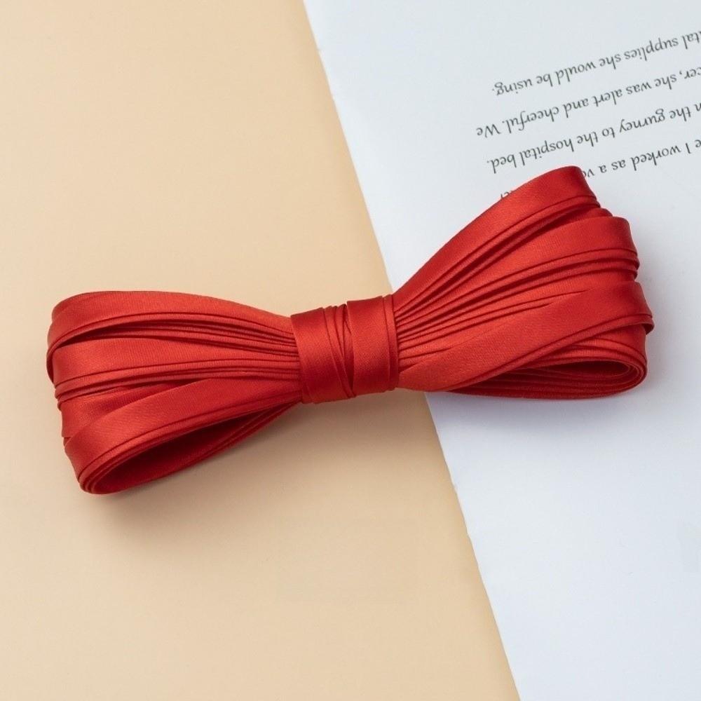 1CM Fabric Edge Sewing Ribbon Cord Rope Sateen Colorful 4-Fold Iron Free Bias Tape 10MM Width 5M Sewing Materials For Clothes