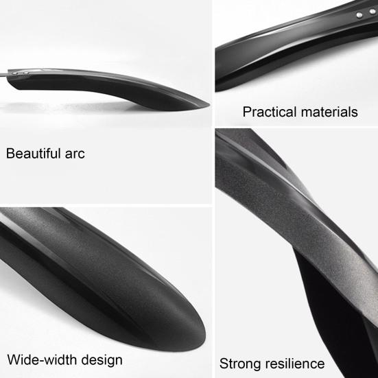 1 Pair Bicycle Fender Lightweight Universal MTB Mountain Road Bike Front Rear Mud Splash Guard Mudflap Bike Replacement Accessories
