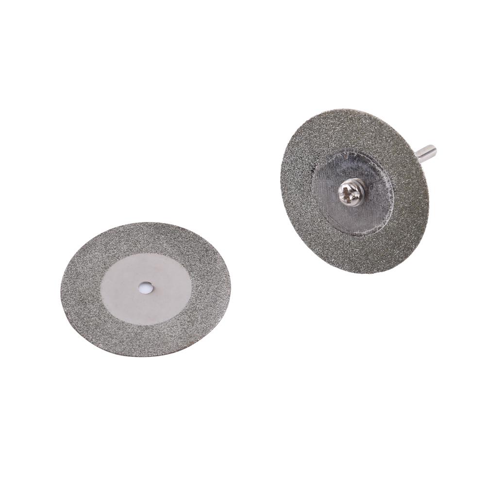 10X Mini Diamond Saw Blade Cutting Disc Rotary Wheel Grinding + 2 Mandrel  For Grinding Machine