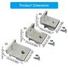 Rustproof Aluminum Angle Brackets Support With Fixing Screws For 2020 3030 4040 Profiles Equipment Racks And Displays