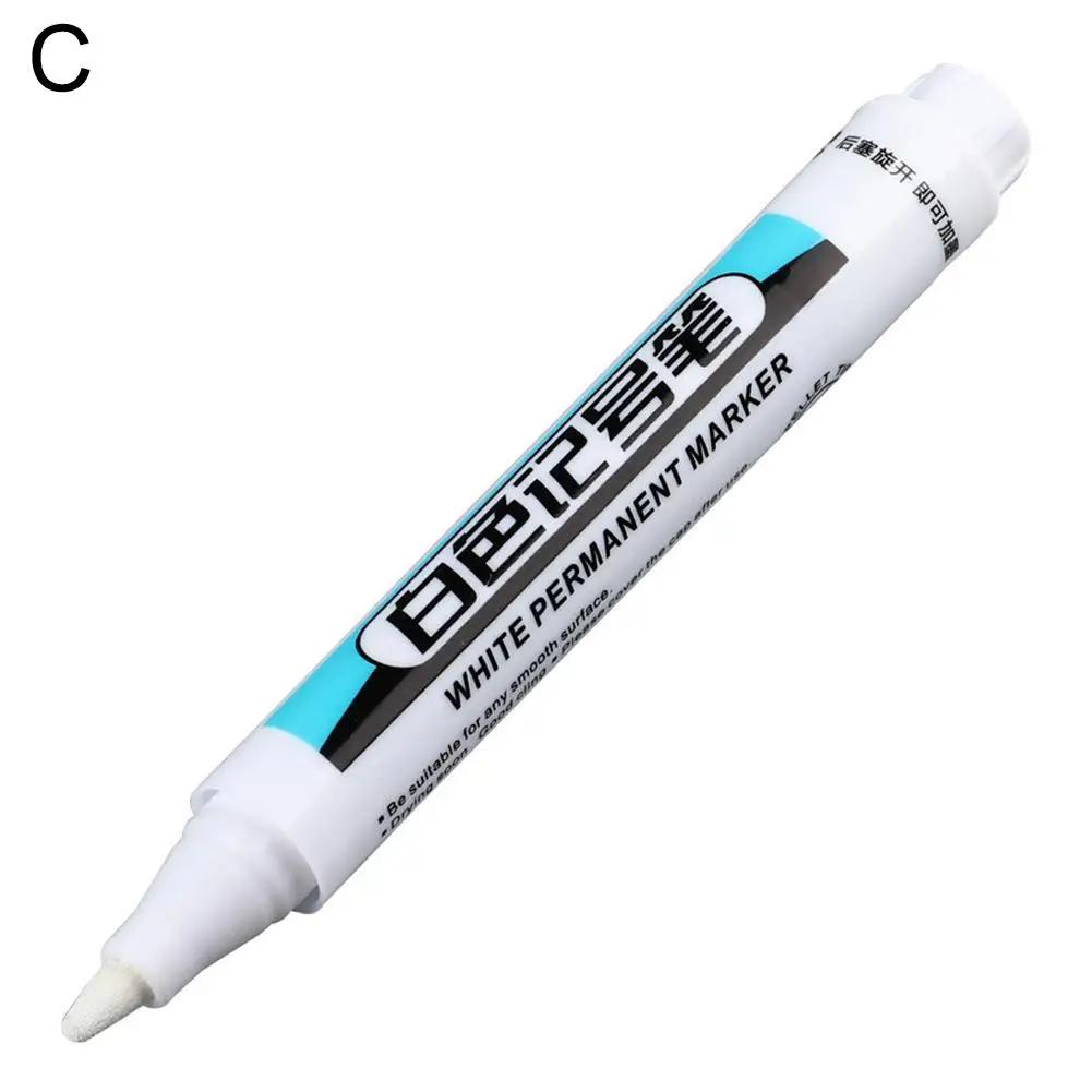 White Marker Oil-based Woodworking Marker Fine Head Quick-drying Ink Fluency Writing Suitable For All Kinds Material Surfac J2T7