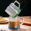 Ice Pattern Glass Drinking Cup