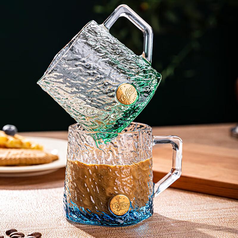 Ice Pattern Glass Drinking Cup