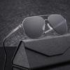 Men's Fashion Aviator Sunglasses - Large Metal Frame, Anti-UV, Double Bridge