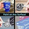 White Marker Oily Fine Tip Courier Waterproof Non-Fading Advertising Greeting Card Tire Glass Highlighter Pen Can Not Be Erased