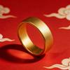 Vietnam Sand Gold Fire-Resistant Unisex Ring: Durable, Color-Preserving Electroplated Fashion Jewelry