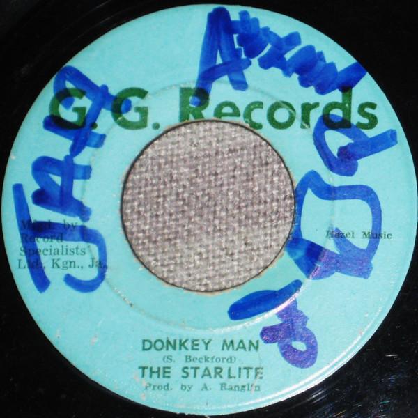 

7inch Record STARLITES - Donkey Man NONE GG s Records Jamaica Reggae, Ska & Dub Used