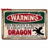 Vintage Warning Funny Animals Metal Sign Chicken Sheep Pig Octopus Wall Poster for Private Wall Painting Decor WY
