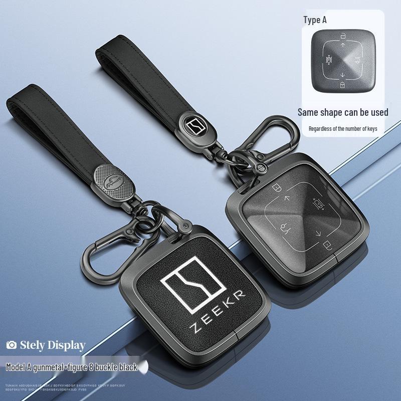 Custodia per Chiave Bluetooth Zeekr 001/009 con NFC Fibbia a Guscio da Uomo Zeekr X