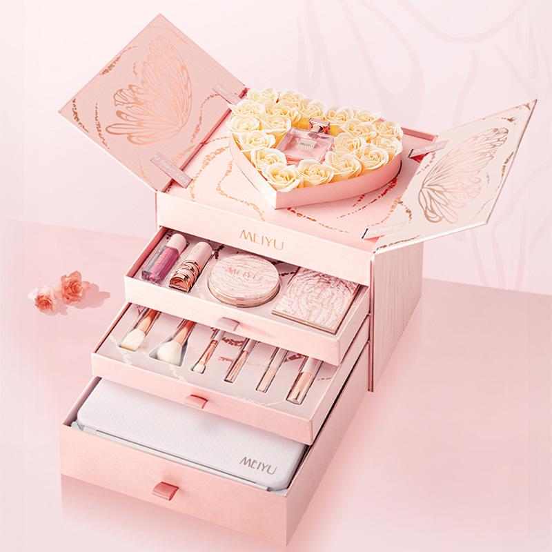Dazzling Blooming Makeup Set: Ideal Gift for Qixi, 520 Valentine's Day, or Birthday for Her