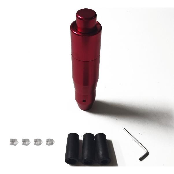 Red Car Automatic Gear Stick Shift Knob Shifter Lever With Button Aluminum Metal