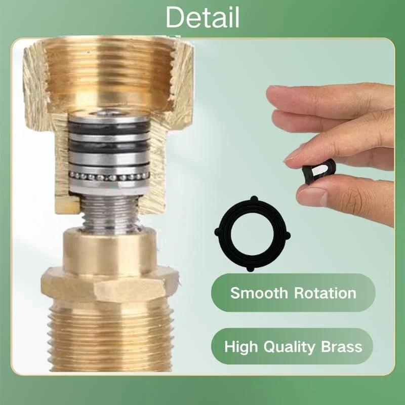 Anti-Twist Pressure Washer Swivel Connector M22 14/15mm - High Pressure Gun Adapter for Car Wash Patio Cleaning