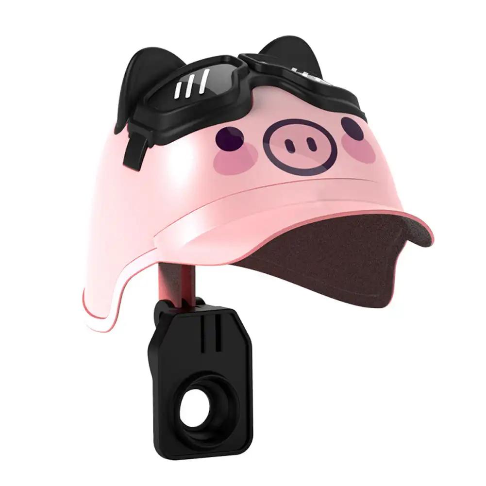 Cute Cartoon Helmet Rider Motorcycle Mobile Phone Holder Waterproof Sunshade Electric Bicycle Navigation Mobile Phone Holder