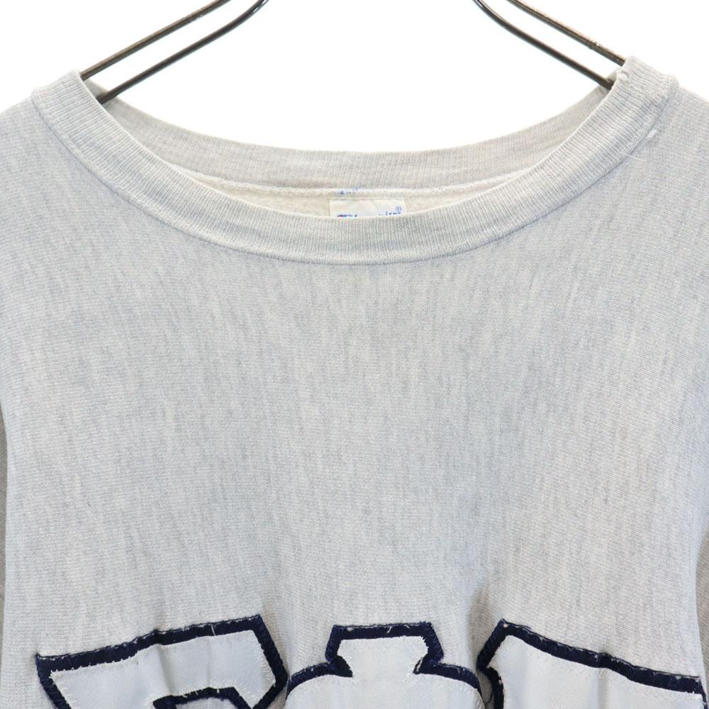 Champion 90s Old embroidered tag college Long sleeve Reverse Weave Sweatshirt trainer Men's Used