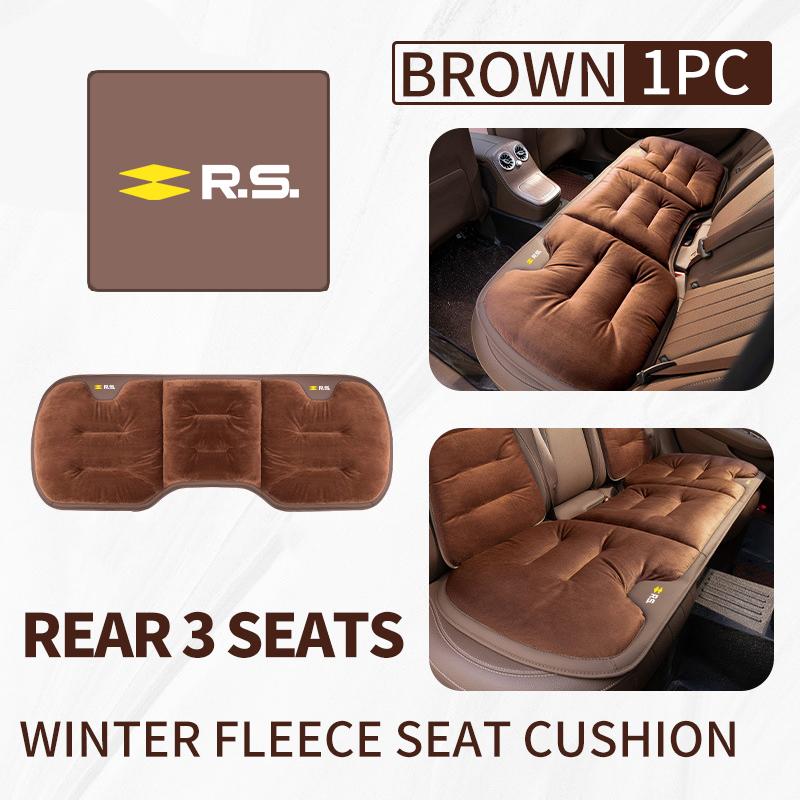 Car Flannel Booster Pad Seat Cover Plush Winter Cushion Warm For Renault Symbol Clio 3 4 Sparco Dacia RS Megan Scenic Espace AA7