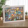 Tenyo [Made in Japan] 500-Piece Stained Art Gyutto Series Jigsaw Puzzle Disney Winnie the Pooh Story Stained Glass (25x36cm) DSG-500-628 with Service