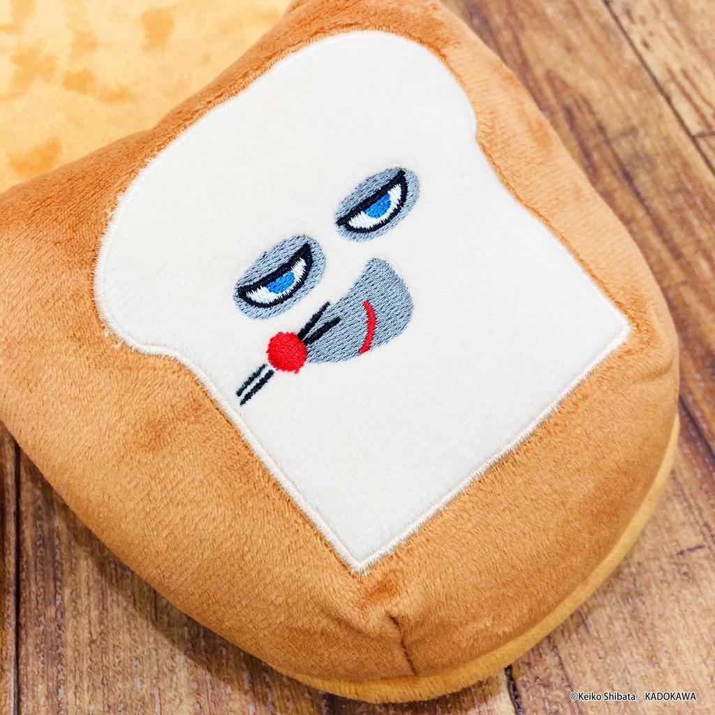 MORIPiLO Bread Thief Indoor Room Shoes Size Plush Cute Bread Thief Makura No Morishita Slippers, (Fluffy Knyac) 22.0-25.0cm, Unisex, Toy, Gift, Beige,