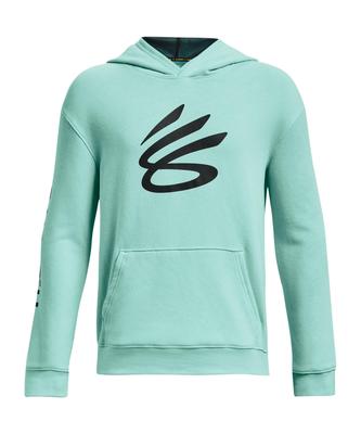 Under Armour Curry Boys Splash Kapüşonlu Üst Neo Turkuaz Siyah YXL
