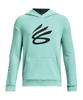 Under Armour Curry Boys Splash Hoodie Neo Turquoise Black YXL