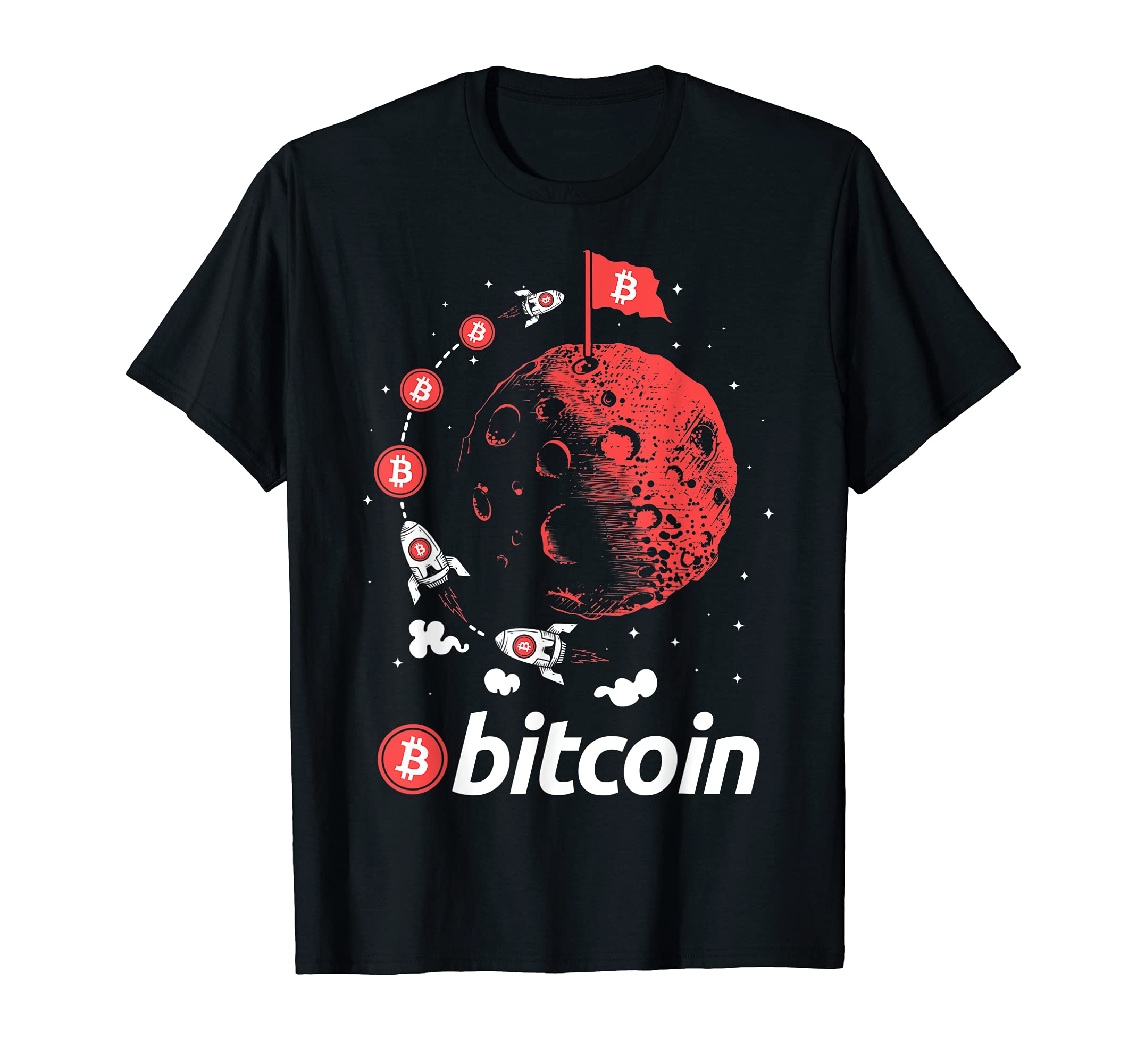 

Футболка Bitcoin Moon Funny Crypto Cryptocurrency Blockchain