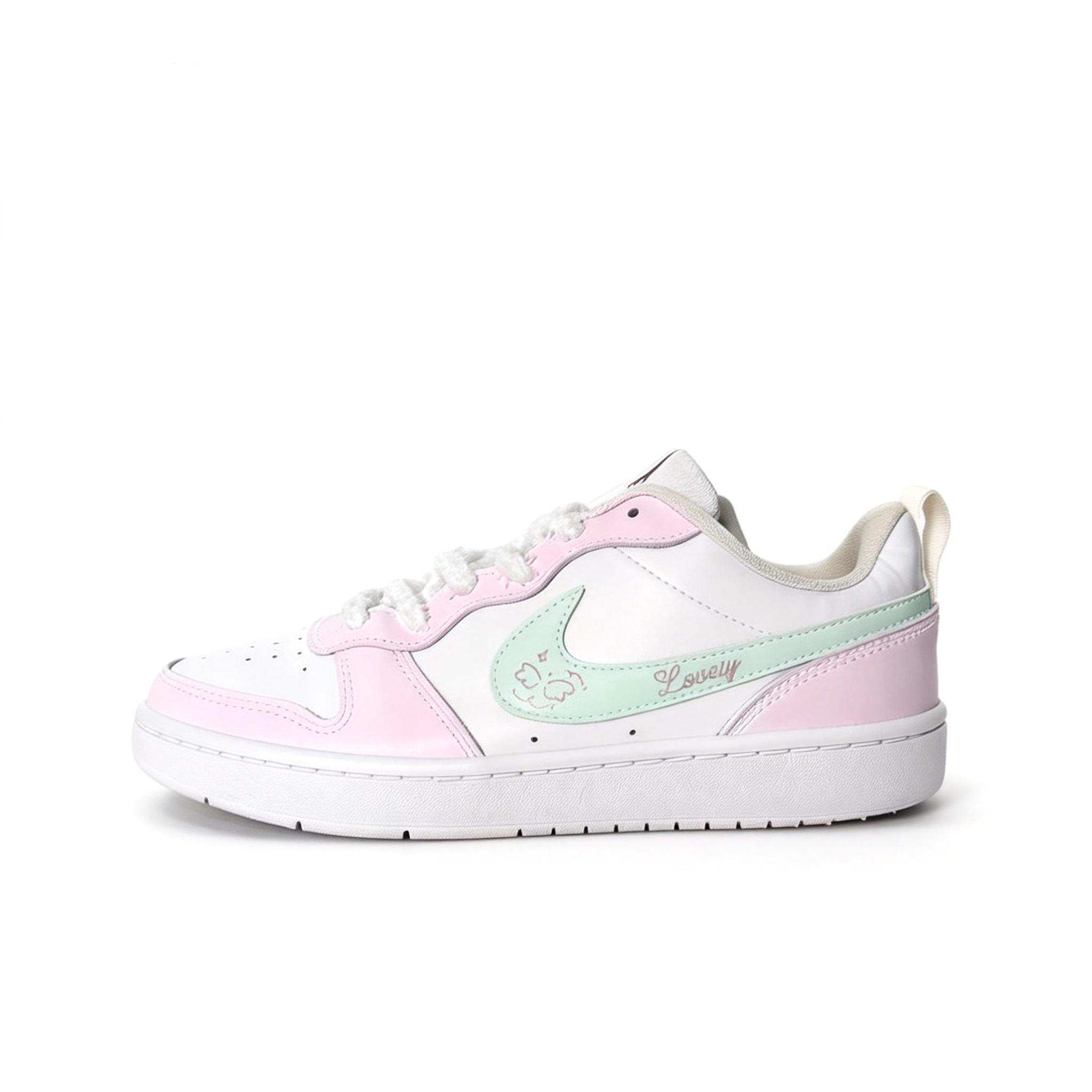 

Nike Pink White Angel Leather Cushioning Abrasion Resistant Slip Resistant Low top Skateboard Shoes Unisex Pink BQ5448-100(team1670-) 35.5