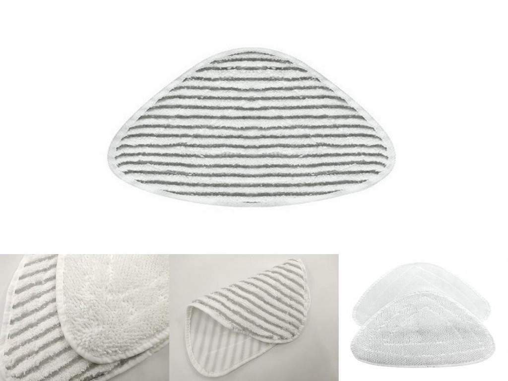 Ultra-absorbent White Chenille Replacement Mop Pads For Vileda Steam Mops